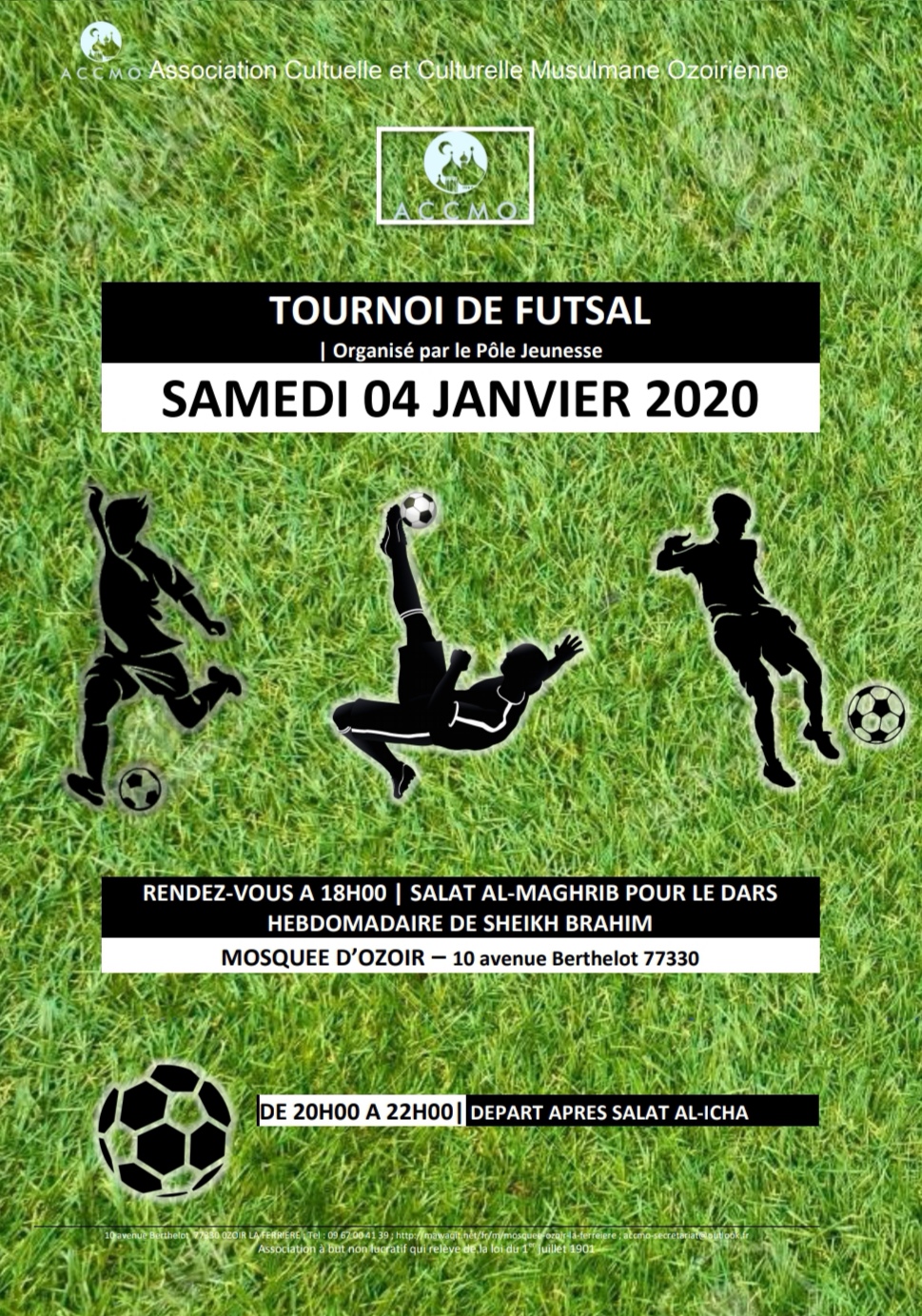 Lire la suite à propos de l’article Tournoi de Futsal | Samedi 04 Janvier 2020
